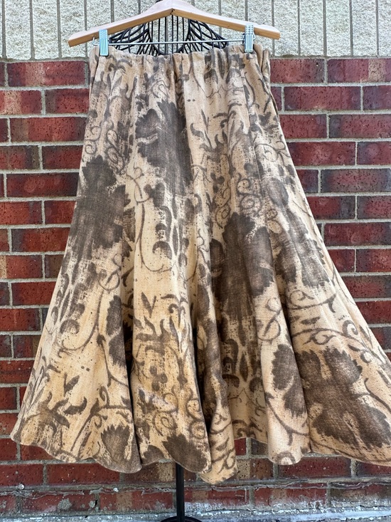 Ralph Lauren Dresses & Skirts - Ralph Lauren Skirt 100% Linen MIDI Heirloom Vintage-Inspired Heritage Prairie